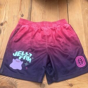 Overtime Pink and Purple Jelly Fan Shorts